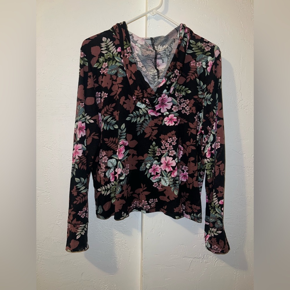 Calvin Klein Performance Floral Hoodie - Picture 2 of 8